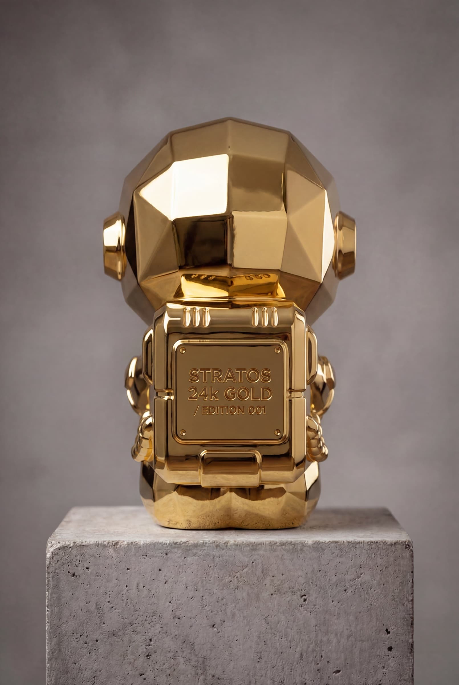 THE STRATOS 24K GOLD — back, Edition 005 plate